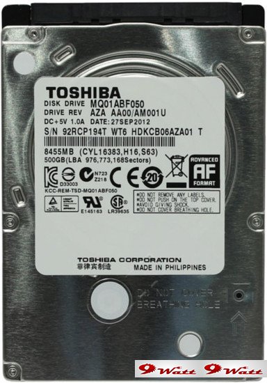 Жесткий диск Toshiba MQ01ABF 500GB (MQ01ABF050) - фото