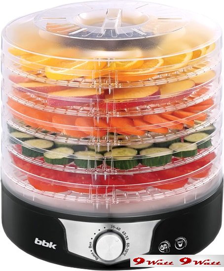 Сушилка для овощей и фруктов BBK BDH301M (черный) - фото
