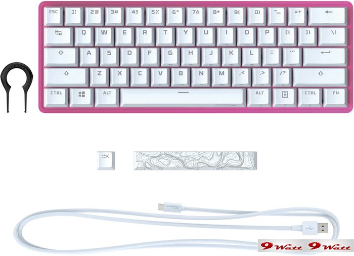 Клавиатура HyperX Alloy Origins 60 Pink (HyperX Red, нет кириллицы) - фото2
